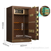 Patented H type bolts fingerprint lock home safe